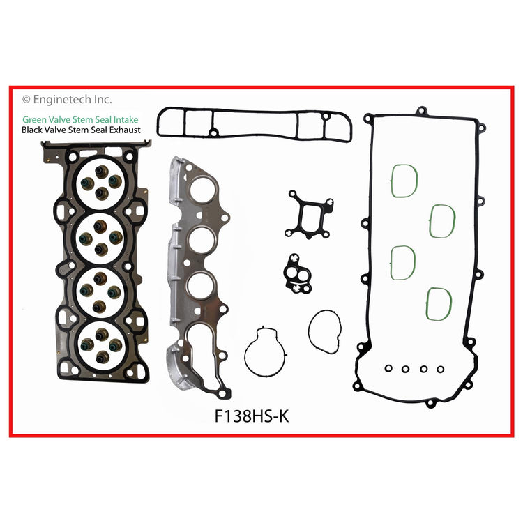 Enginetech F138HS-KWB Engine Cylinder Head Gasket Set for Ford Vehicles with Head Bolts