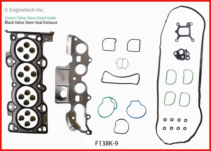 Enginetech F138K-9 Engine Full Gasket Set for Ford and Mercury Vehicles