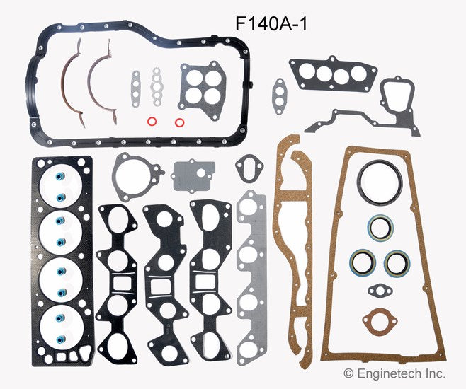 Enginetech F140A-1 Full Engine Gasket Set for Ford Cars and Trucks