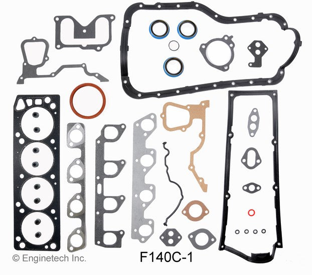 Enginetech F140C-1 Full Engine Gasket Set for Ford Mustang and Trucks