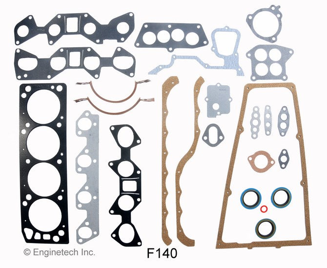 Enginetech F140 Rebuilders Engine Full Gasket Set for Ford and Mercury Vehicles