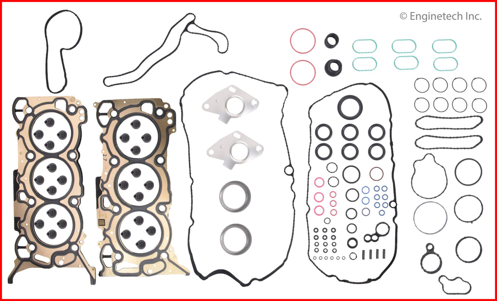 Enginetech F164HS-A Engine Cylinder Head Gasket Set for Ford Cars and Trucks