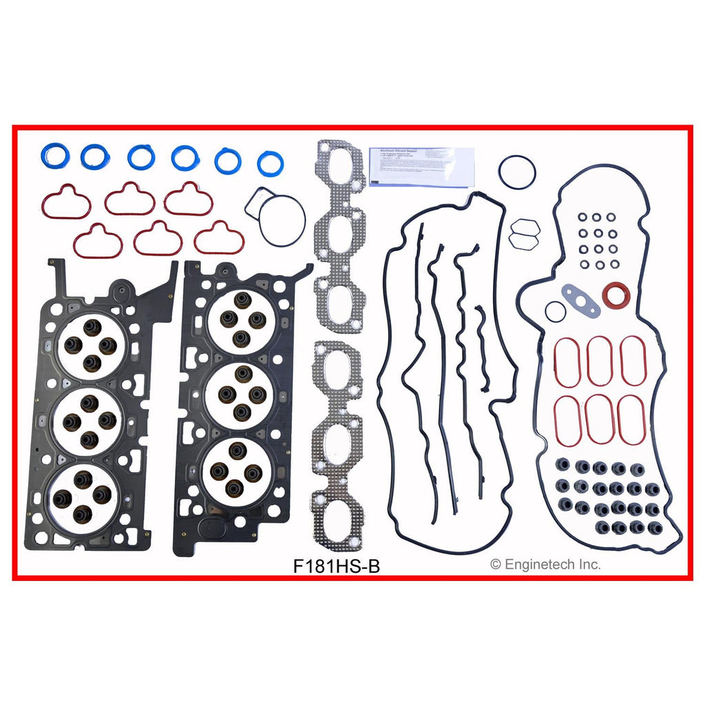 Enginetech F181HS-BWB Engine Cylinder Head Gasket Set for Ford and Mazda Vehicles