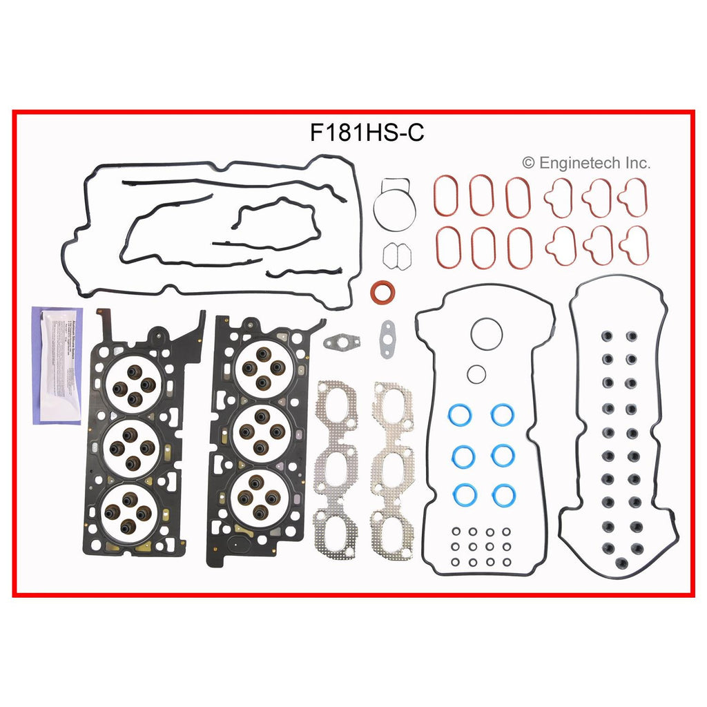 Enginetech F181HS-C Engine Cylinder Head Gasket Set for Ford and Mercury Vehicles