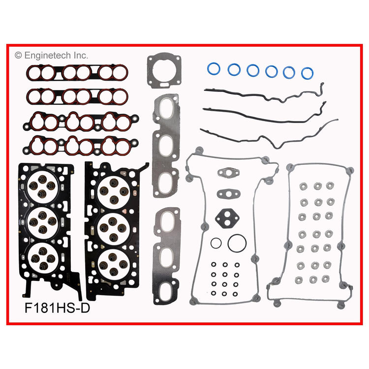 Enginetech F181HS-DWB Engine Cylinder Head Gasket Set for Ford Taurus and Mercury Sable