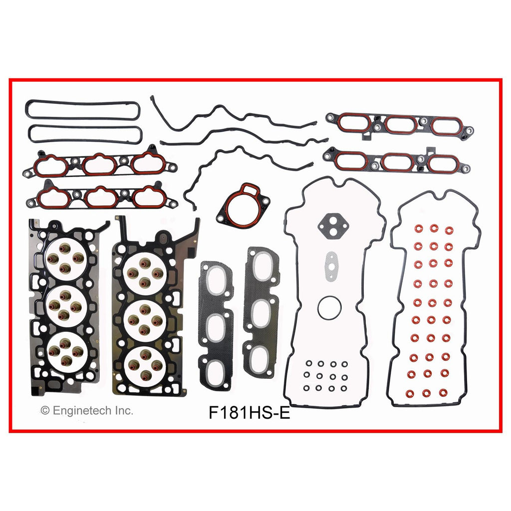 Enginetech F181HS-EWB Engine Cylinder Head Gasket Set for Ford and Lincoln Vehicles