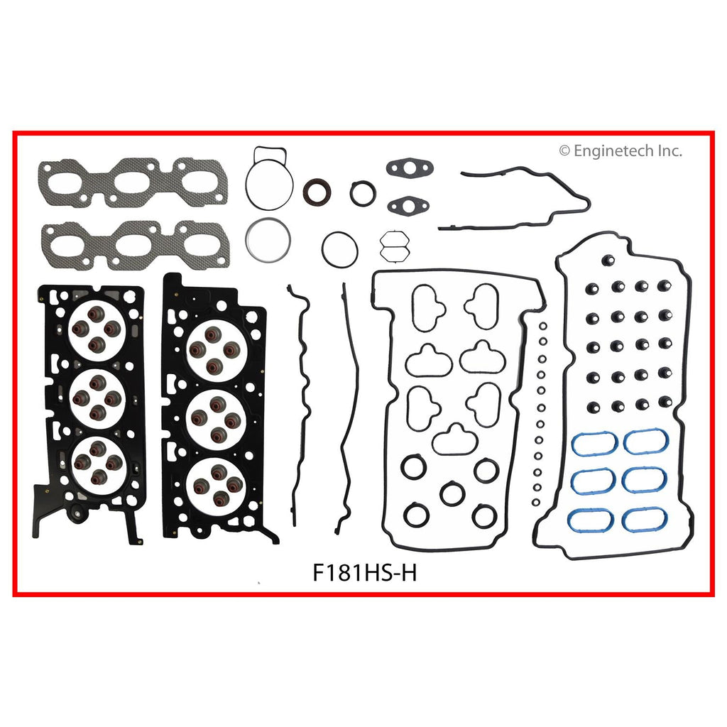 Enginetech F181HS-H Engine Cylinder Head Gasket Set for Ford and Mazda Vehicles