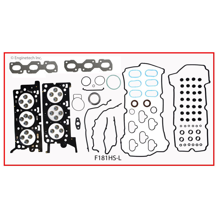 Enginetech F181HS-L Engine Cylinder Head Gasket Set for Ford and Mercury Vehicles