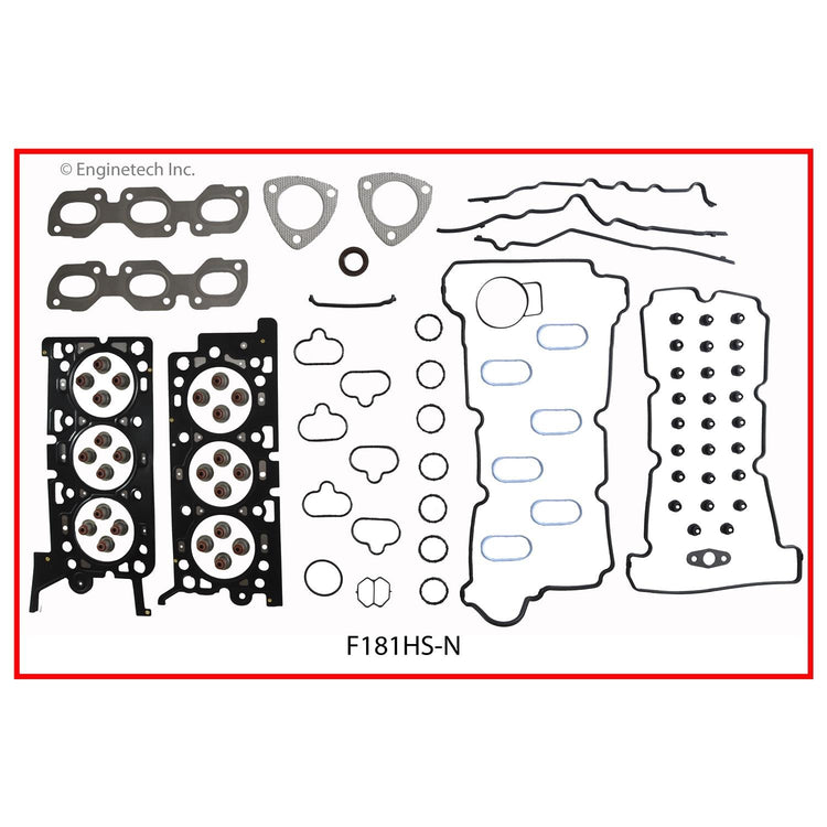 Enginetech F181HS-N Engine Cylinder Head Gasket Set for Ford and Mercury Vehicles