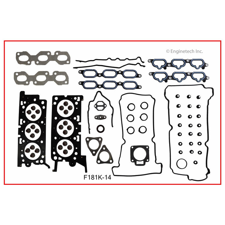 Enginetech F181K-14 Engine Full Gasket Set for Ford Cars and Trucks