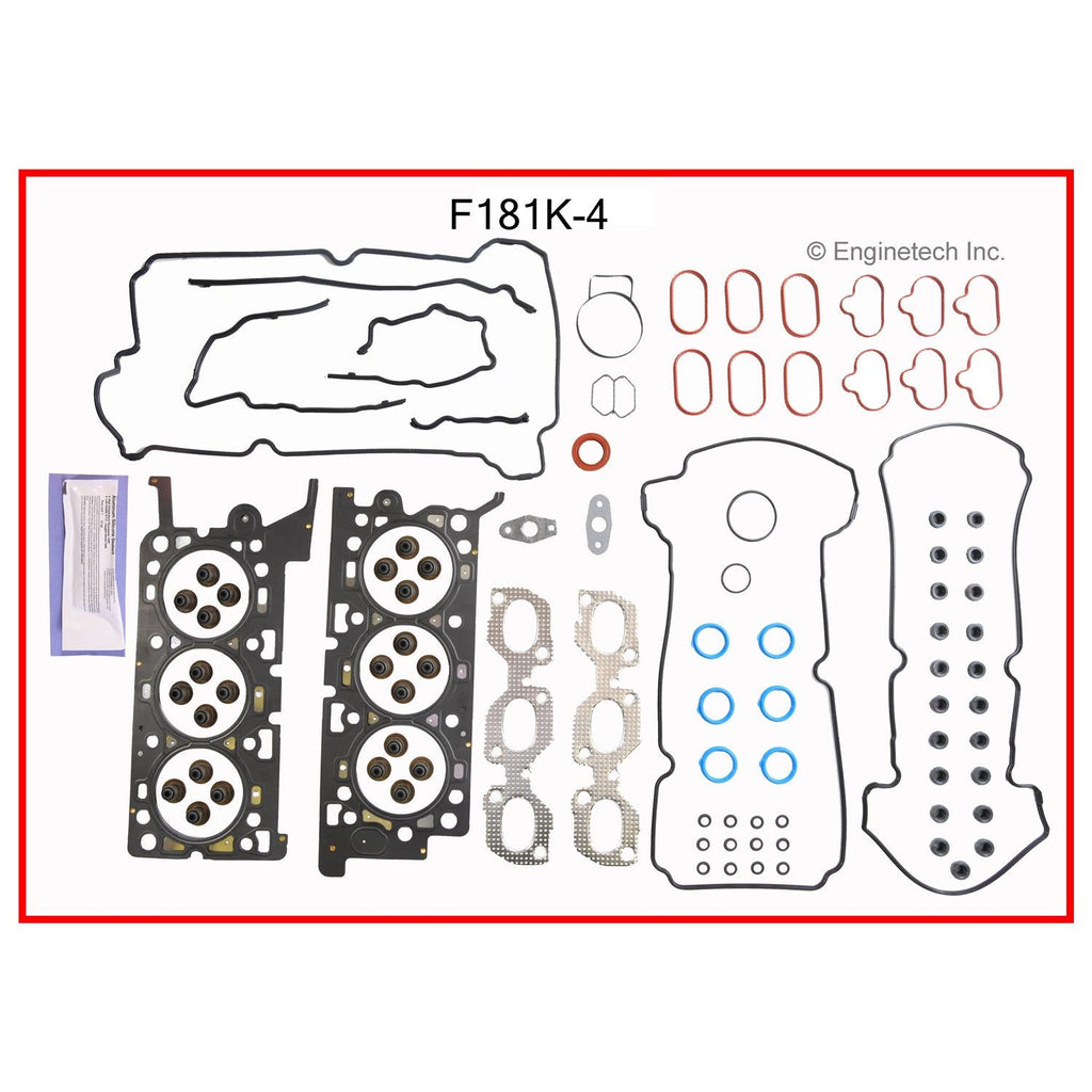Enginetech F181K-4 Engine Full Gasket Set for Ford and Mercury Vehicles