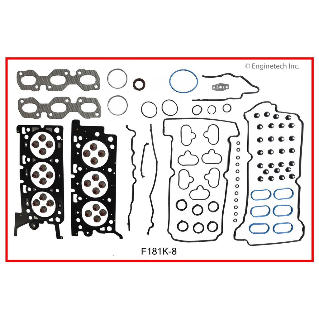Enginetech F181K-8 Engine Full Gasket Set for Ford and Mercury Vehicles