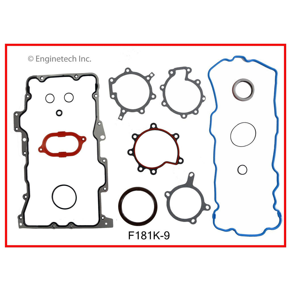 Enginetech F181K-9 Engine Full Gasket Set for Ford Cars and Trucks
