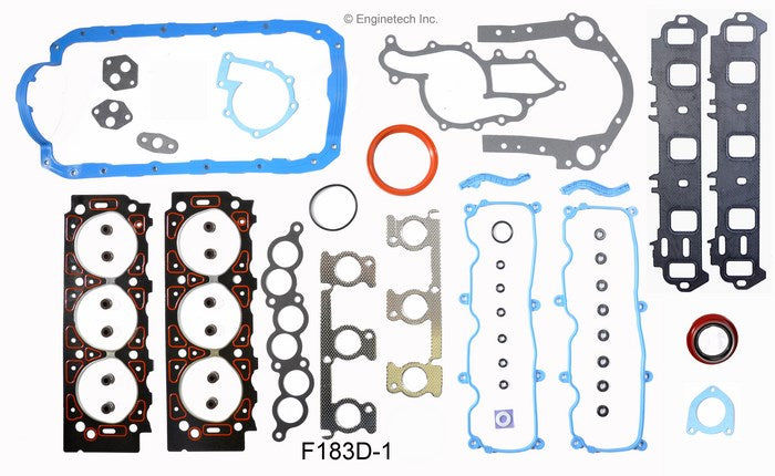 Enginetech F183D-1 Engine Full Gasket Set for Ford Taurus and Windstar