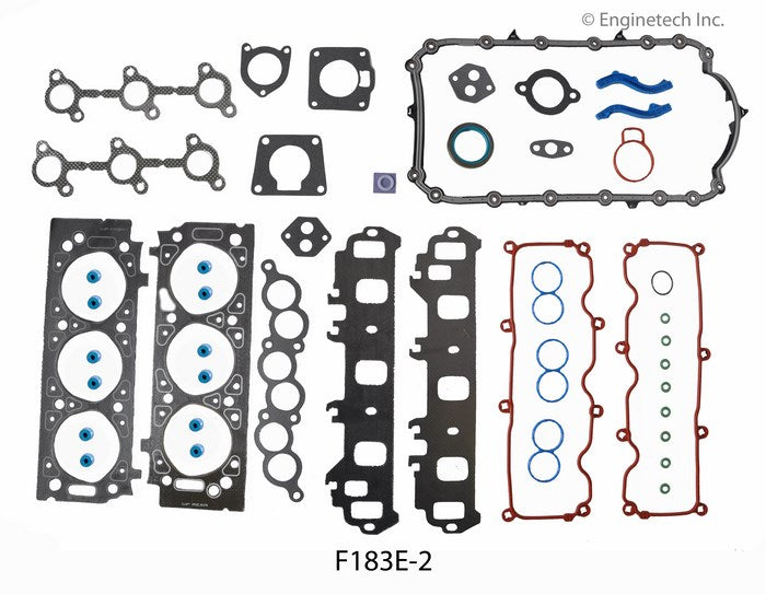 Enginetech F183E-2 Engine Full Gasket Set for Ford and Mazda Trucks and Cars