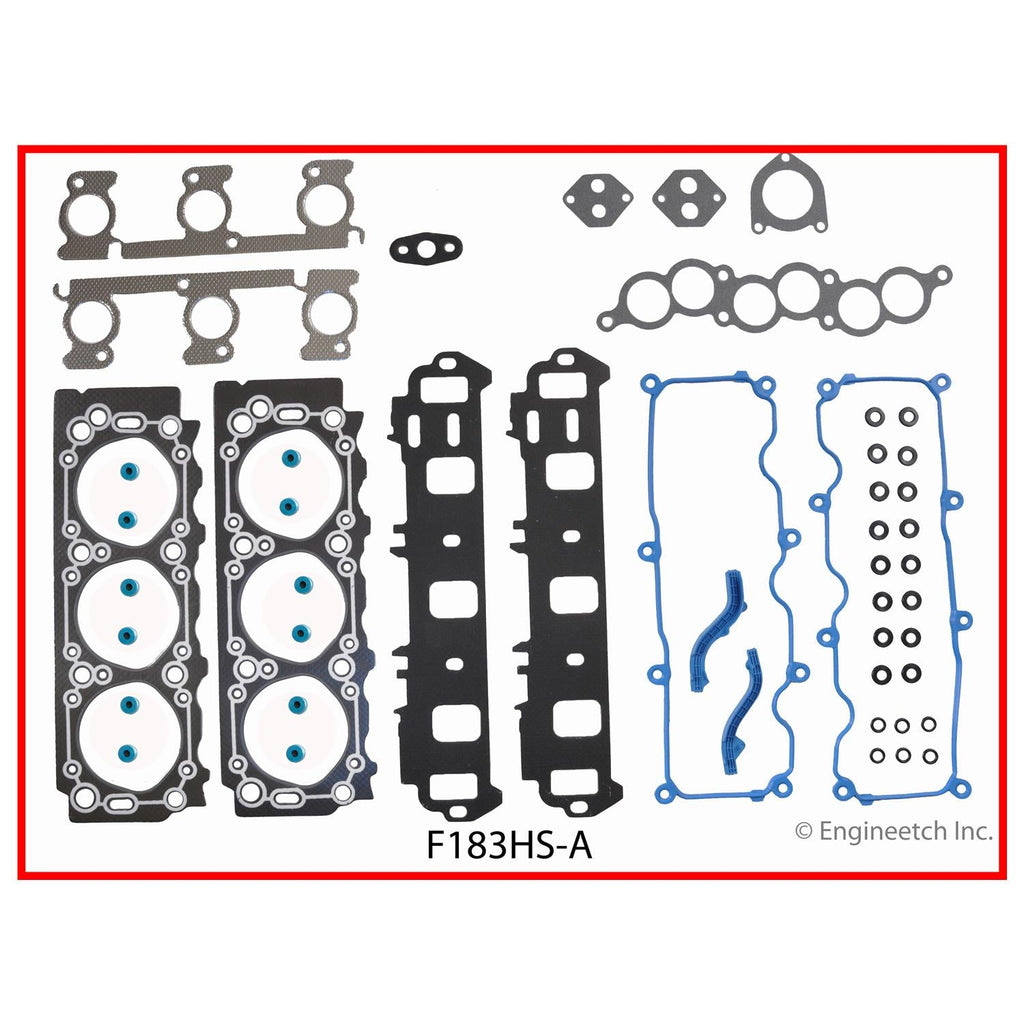 Enginetech F183HS-AWB Engine Cylinder Head Gasket Set for Ford and Mercury Vehicles