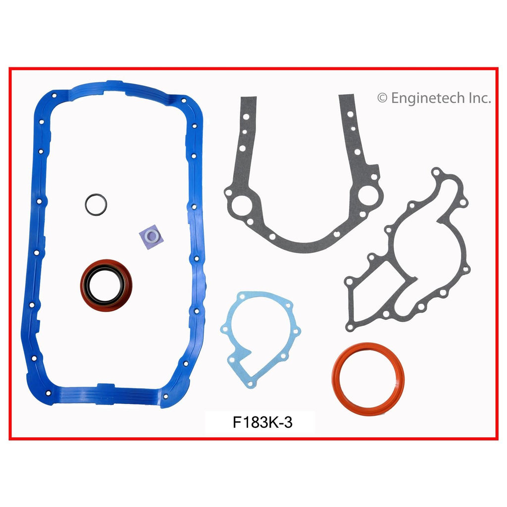 Enginetech F183K-3 Full Engine Gasket Set for Ford and Mercury Vehicles