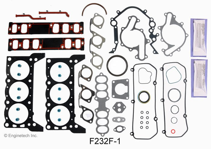 Enginetech F232F-1 Engine Full Gasket Set for 1996 Ford Mustang and Mercury Cougar