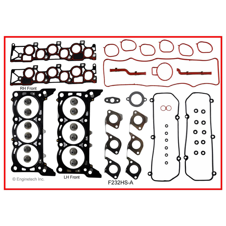 Enginetech F232HS-AWB Engine Cylinder Head Gasket Set for Ford Windstar (2000-2003) with Head Bolts
