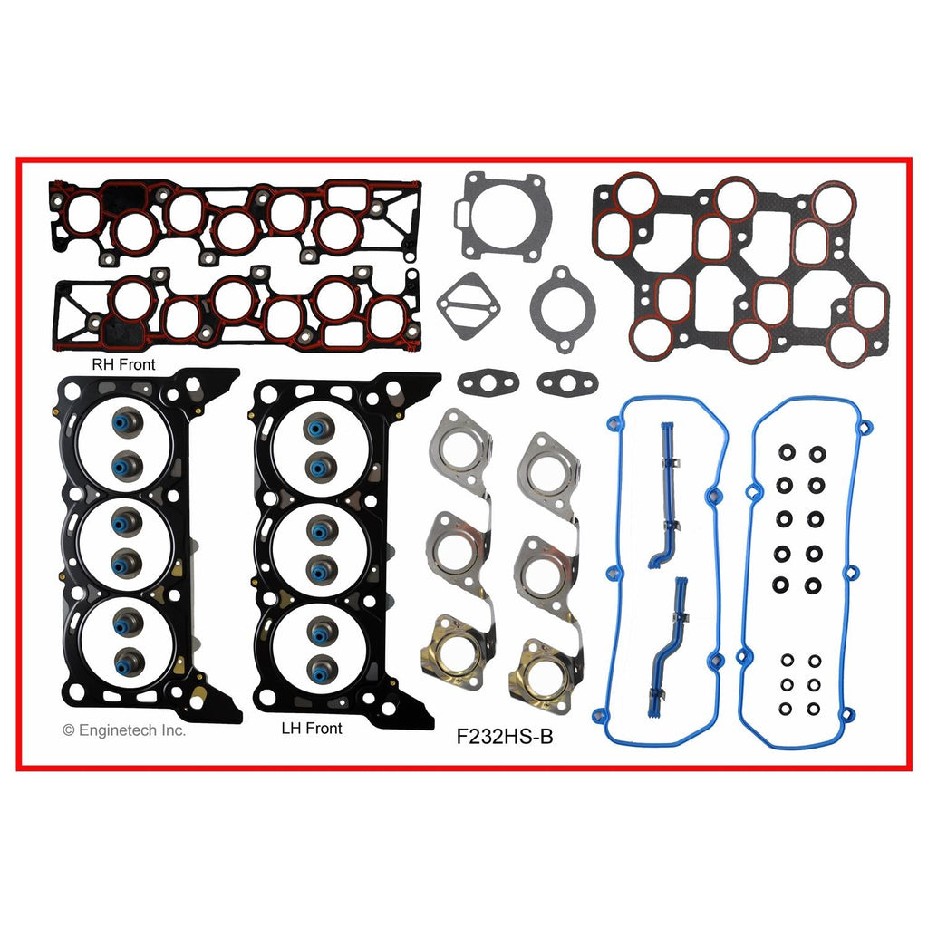 Enginetech F232HS-BWB Engine Cylinder Head Gasket Set for Ford Mustang and Trucks