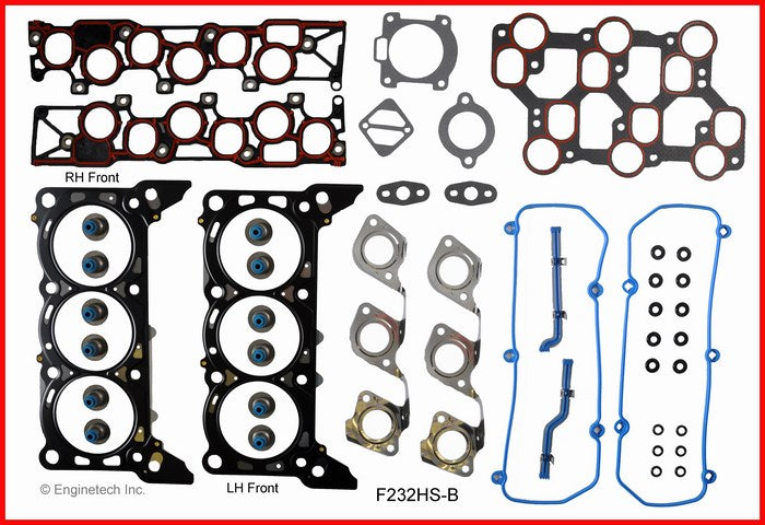 Enginetech F232HS-B Engine Cylinder Head Gasket Set for Ford Mustang and Truck