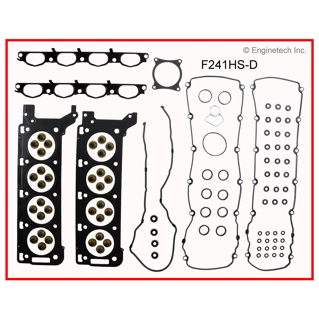 Enginetech F241HS-D Engine Cylinder Head Gasket Set for Ford and Lincoln Vehicles