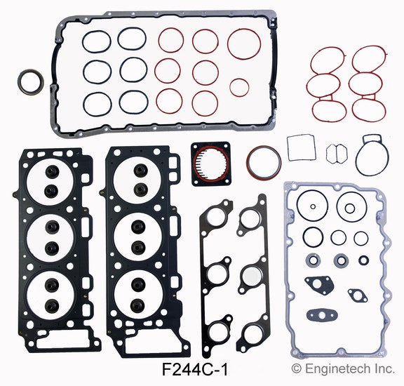 Enginetech F244C-1 Engine Full Gasket Set for Ford and Mazda Trucks and SUVs