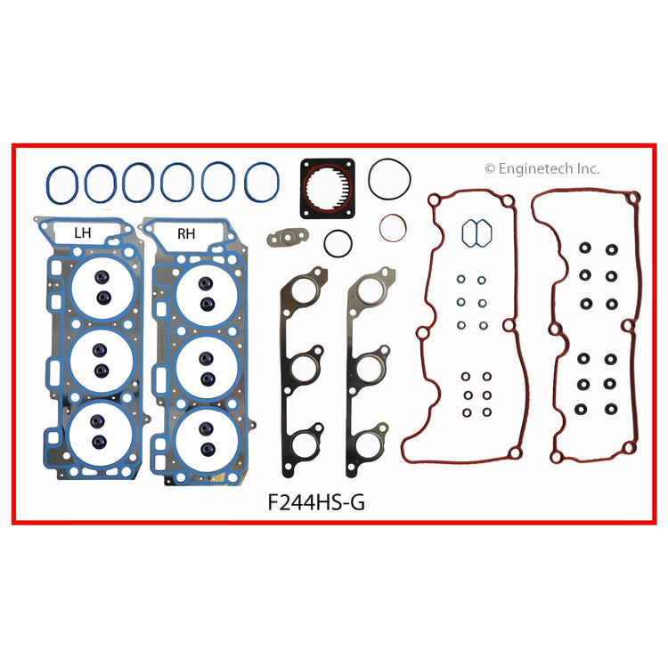 Enginetech F244HS-G Engine Cylinder Head Gasket Set for Ford and Land Rover Vehicles