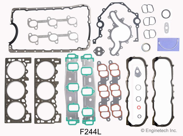 Enginetech F244L Rebuilders Engine Full Gasket Set for Ford and Mazda Trucks and SUVs