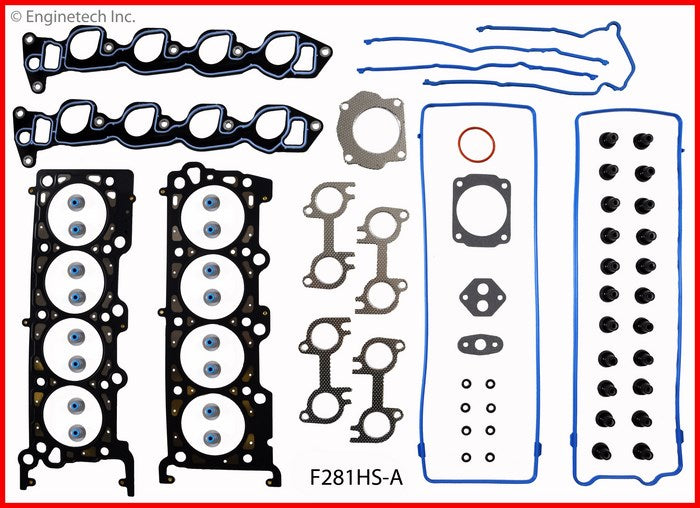 Enginetech F281HS-A Engine Cylinder Head Gasket Set for Ford 1995 Thunderbird and Mercury Cougar