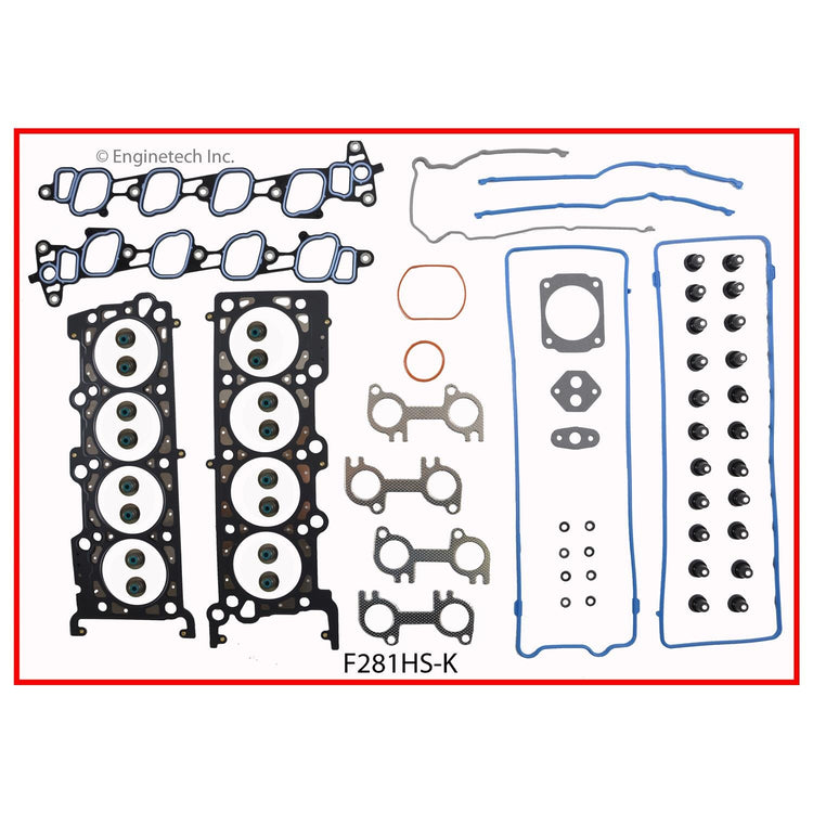 Enginetech F281HS-KWB Engine Cylinder Head Gasket Set for Ford Cars and Trucks