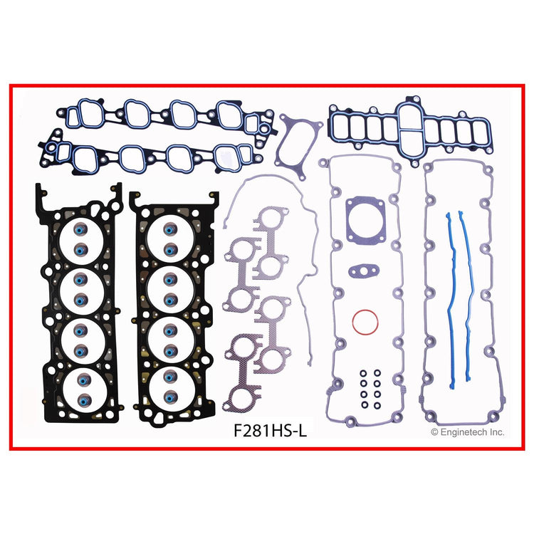 Enginetech F281HS-LWB Engine Cylinder Head Gasket Set for Ford Cars and Trucks