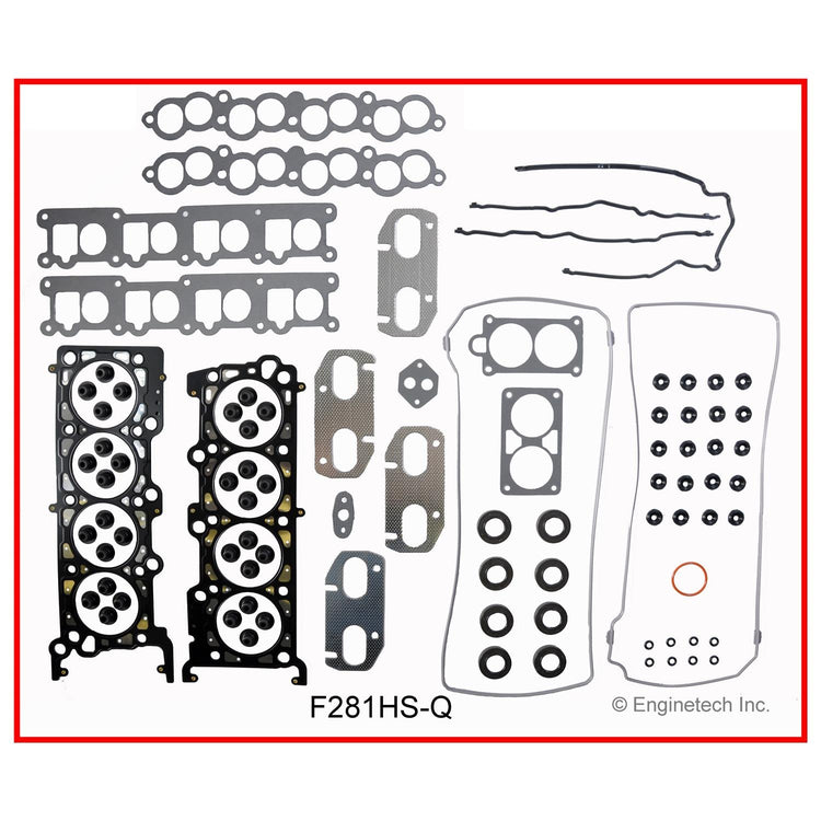 Enginetech F281HS-QWB Engine Cylinder Head Gasket Set for Ford Lincoln Mark VIII