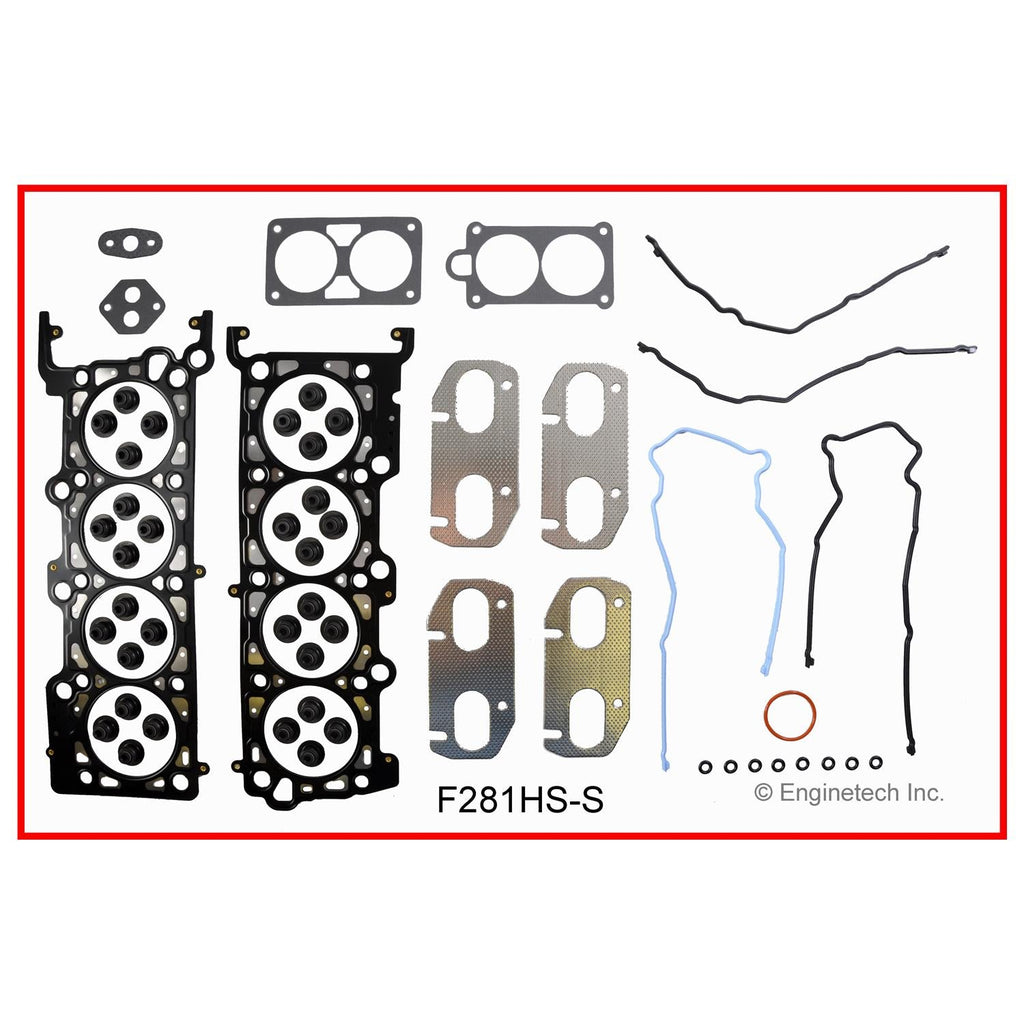Enginetech F281HS-SWB Engine Cylinder Head Gasket Set for Ford and Lincoln Vehicles