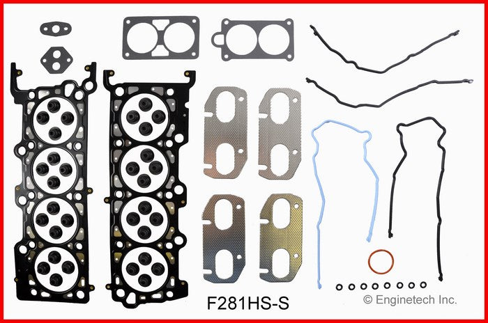 Enginetech F281HS-S Engine Cylinder Head Gasket Set for Ford and Lincoln Vehicles