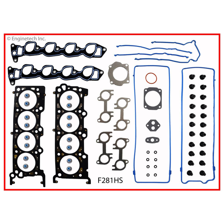 Enginetech F281HS Engine Cylinder Head Gasket Set for Ford Car and Truck