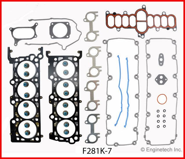 Enginetech F281K-7 Engine Full Gasket Set for Ford Cars and Trucks