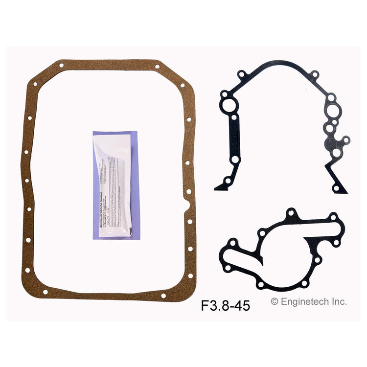 Enginetech F3.8-45 Engine Full Gasket Set for Ford Cars and Trucks