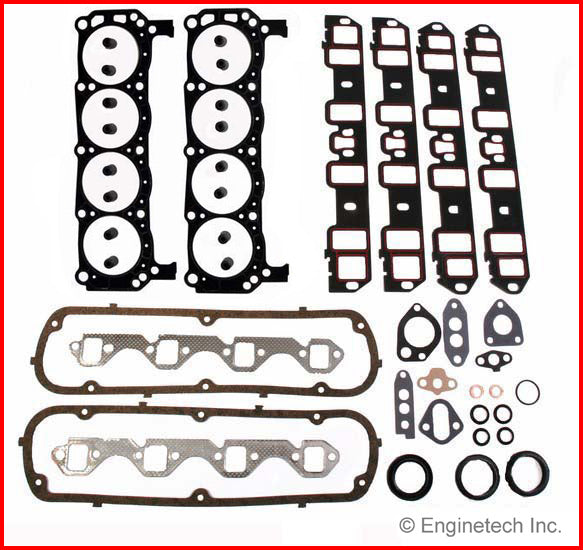 Enginetech F302-4 Engine Full Gasket Set for Ford Cars and Trucks