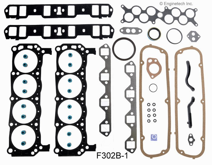 Enginetech F302B-1 Engine Full Gasket Set for 1996 Ford Explorer