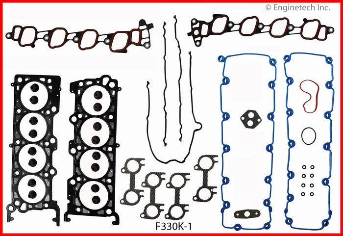 Enginetech F330K-1 Engine Full Gasket Set for Ford E-350, Expedition, F-150, and F-250 Models