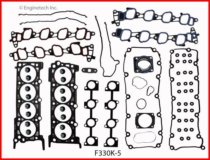 Enginetech F330K-5 Engine Full Gasket Set for Ford Car and Truck