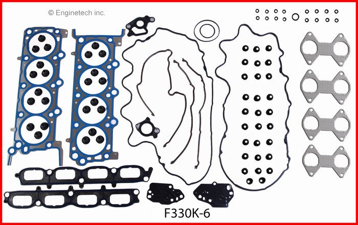 Enginetech F330K-6 Engine Full Gasket Set for Ford Car and Truck