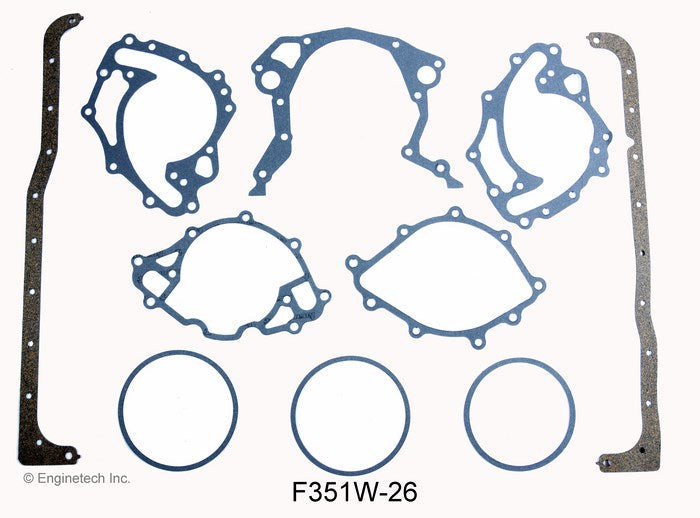 Enginetech F351W-26 Full Engine Gasket Set for Ford Cars and Trucks