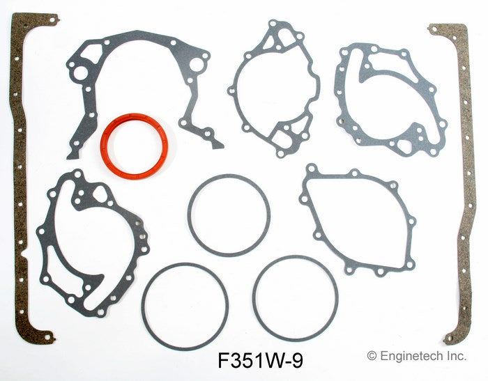 Enginetech F351W-9 Full Engine Gasket Set for Ford Car and Truck Models