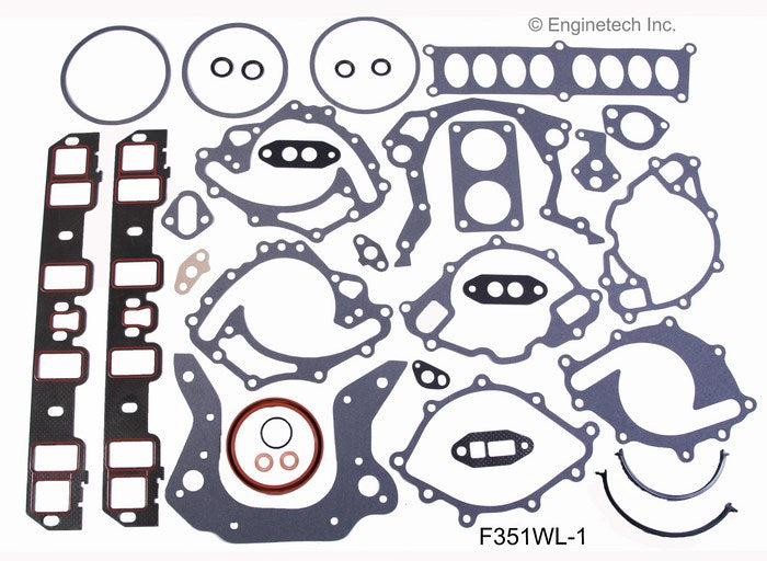 Enginetech F351WL-1 Engine Full Gasket Set for Ford Cars and Trucks
