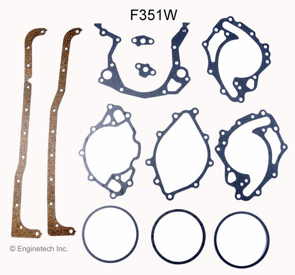 Enginetech F351W Rebuilders Engine Full Gasket Set for Ford Cars and Trucks
