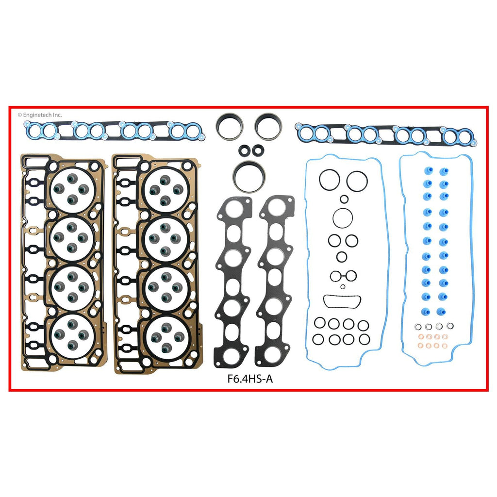 Enginetech F6.4HS-A Engine Cylinder Head Gasket Set for Ford F-250 and F-350 Super Duty (2008-2010)