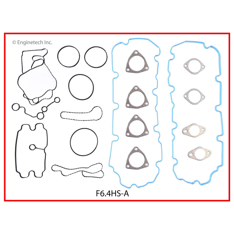 Enginetech F6.4HS-A Engine Cylinder Head Gasket Set for Ford F-250 and F-350 Super Duty (2008-2010)