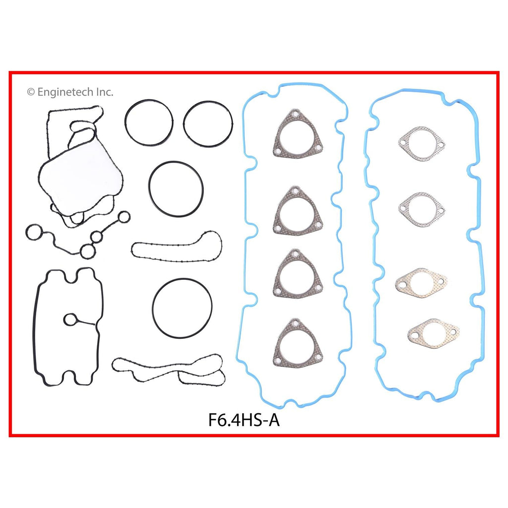 Enginetech F6.4K-1 Engine Full Gasket Set for Ford F-250 and F-350 Super Duty (2008-2010)